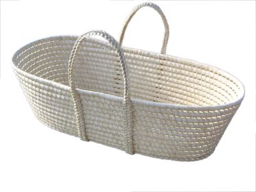 Corn Husk Woven Crib Portable Sleeping Basket