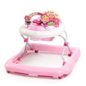 JuneBerry Adjustable Baby Walker with Activity Station, Pink