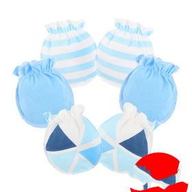 Newborn Baby Newborn Anti-eating Handguards Summer (Option: Light Blue)