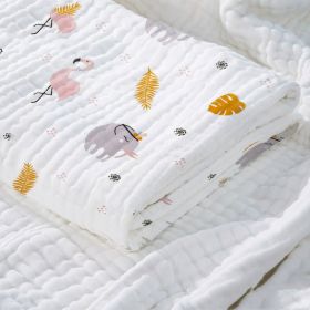 Baby Cotton Super Soft Absorbent Gauze Bath Towel (Option: Autumn is coming.-110x140cm)