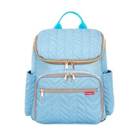 Creative Embroidery Thread Diaper Bag Large Capacity (Option: Blue Gold)