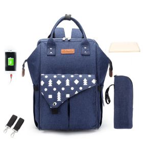 Waterproof Multifunctional Baoma backpack (Option: Blue-One Size)