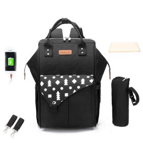 Waterproof Multifunctional Baoma backpack (Option: Black-One size)