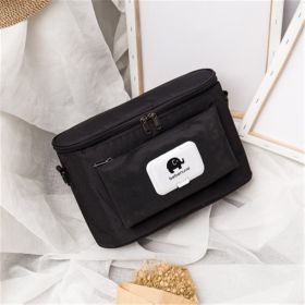 Portable Fashion Mummy Bag Multifunctional Outdoor Dual-Use Portable Trailer (Color: Black)