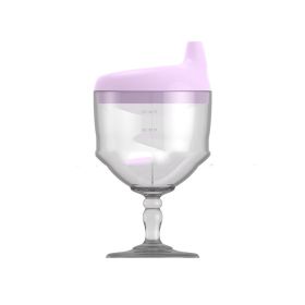 Baby Plastic Goblet, Children'S Wine Cup, Juice Cup, Children'S Milk Cup (Option: Purple-150ml)