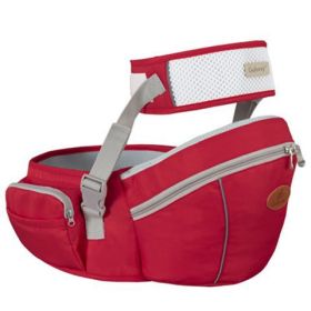 Baby Sling Waist Stool Front Holding Type Front And Rear Dual Purpose Baby Breathable (Option: Red B)