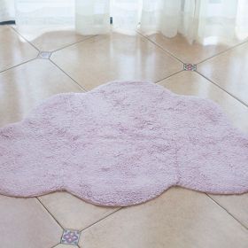 Ins Nordic Cute Cloud Carpet Floor Mat Baby Game Crawling Mat Anti-Fall Mat Home Soft Carpet Floor Mat (Color: Pink)