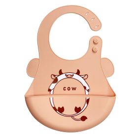 Baby Waterproof Super Soft Meal Bag, Children's Saliva Bag, Disposable Cross-border (Option: Cows)