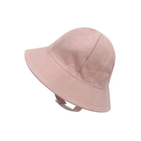 New Japanese Children's Summer Sunscreen Fisherman Hat (Option: Pink-S)