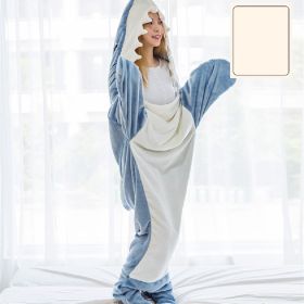 New Office Flannel Nap Blanket (Option: Gray And Blue Shark-100x50cm)