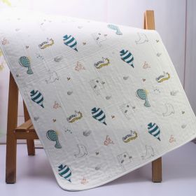 Baby Gauze Changing Pad Waterproof Breathable And Washable (Option: Hippocampus)