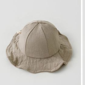 All-match Cute Fisherman Hat For Infants And Children (Option: Apricot-0to2 one size)