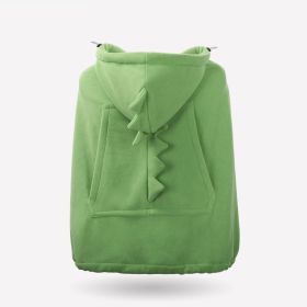 Children's Multi-functional Cartoon Strap Cape (Color: Green)