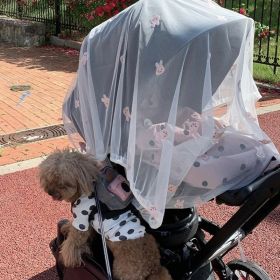 Full Baby Stroller Summer Mosquito Cover (Option: Lace rabbit)