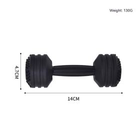 Teether Teether Stick Dumbbell Silicone Teether Baby Food Feeder Teether (Color: Black)