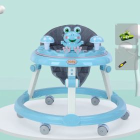 Baby Walker Anti-O-leg Baby Multifunctional Anti-rollover (Option: Blue-3Style)