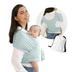 Summer Cotton Cross Simple  Baby Carrier (Option: Light Blue-M)