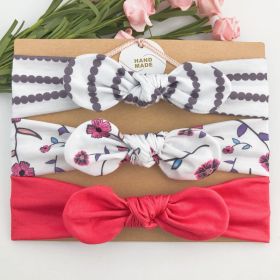 Headband Children's Hairband Printed Headwear (Option: A35)