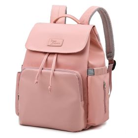 Large-capacity Multi-function Baby Mother And Baby Outing Backpack Fashion Backpack (Color: Pink)