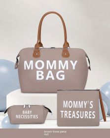 Popular Travel Bag Mummy Bag Three-piece Set (Color: Khaki)