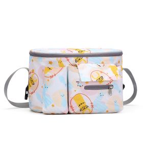 Stroller Saddlebag Multi-functional Out Storage Bag (Option: Yellow Alpaca)