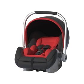 Baby Car With Car Foldable Safety Seat Basket Portable Car Cradle (Option: Basket classic black and red)