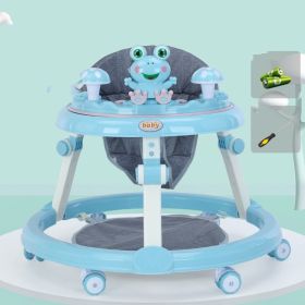 Baby Walker Anti-O-leg Baby Multifunctional Anti-rollover (Option: Blue-6Style)