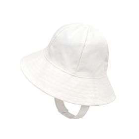 New Japanese Children's Summer Sunscreen Fisherman Hat (Option: White-M)