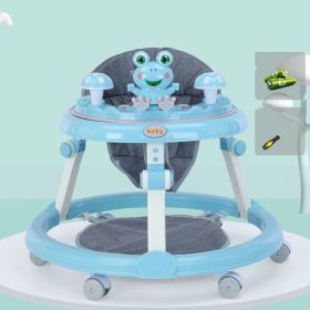 Baby Walker Anti-O-leg Baby Multifunctional Anti-rollover (Option: Blue-5Style)