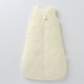 Baby Autumn And Winter Sleeping Bags Quilted Thick Warm Vest Sleeping Bag (Option: Light Yellow Vest-Free Size 0 September)