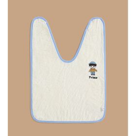 Child Wash Towel Baby Embroidery Bib (Option: Male Classmate U Shaped)