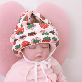 Infant Toddler Head Protection Drop-resistant (Option: Ordinary Strawberry-Velcro Adjustment)