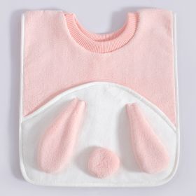 Child Wash Towel Baby Embroidery Bib (Option: Adorable Rabbit Not Waterproof)