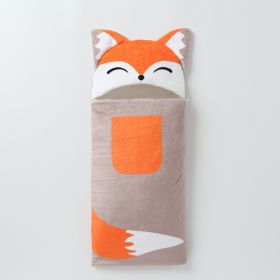 Autumn And Winter Coral Fleece Swaddling Newborn Quilted Baby's Blanket (Option: Little Fox)