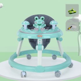 Baby Walker Anti-O-leg Baby Multifunctional Anti-rollover (Option: Green-3Style)