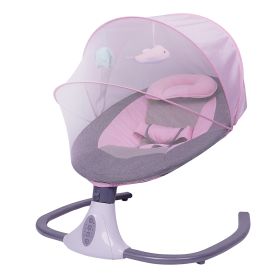 Baby Rocking Chair Soothing Chair Electric Smart Cradle (Option: Cherry Blossom Powder)