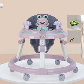 Baby Walker Anti-O-leg Baby Multifunctional Anti-rollover (Option: Pink-3Style)