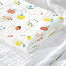 Baby Cotton Super Soft Absorbent Gauze Bath Towel (Option: Fruit dessert-110x140cm)