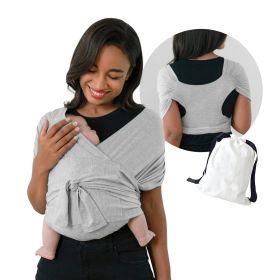 Summer Cotton Cross Simple  Baby Carrier (Option: Light Grey-M)