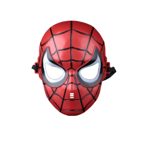 Newest Superhero Kids Capes and Masks Spiderman Costume Double Cape Superhero Kids Cosplay 3-12 Year Old Boy Halloween Gift (Color: 1)