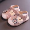 Diamonds Baby Sandals for Girls Cherry Closed Toe Toddler Infant Kids Princess Walkers Baby Little Girls Shoes Children Sandals