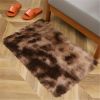 1pc, High Pile Tie-Dyed Shaggy Rug for Living Room and Bedroom - Fire Retardant, Machine Washable, Anti-Skid, Faux Fur, Plush Carpet - Perfect for Nur