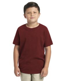 Youth Boys' Cotton Crew - KELLY GREEN - XS (Color: CARDINAL, size: M)