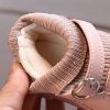 Love Heart Baby Girl Shoes Casual Knitted Infant Walkers Winter Soft Bottom Ankle Boots Plush Warm Snow Boots Kids Sock Shoes