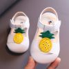 Diamonds Baby Sandals for Girls Cherry Closed Toe Toddler Infant Kids Princess Walkers Baby Little Girls Shoes Children Sandals