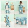 Baby Animal One-piece Pajamas Flannel Jumpsuit Children Cute Fleece Warm Thick Outer Wear Soft Spring Autumn Winter Zipper Kids