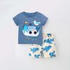 Baby Boy Cartoon Graphic Western Style Clothing Sets