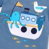 Baby Boy Cartoon Graphic Western Style Clothing Sets