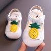 Diamonds Baby Sandals for Girls Cherry Closed Toe Toddler Infant Kids Princess Walkers Baby Little Girls Shoes Children Sandals