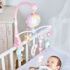 Baby Musical Crib Bed Bell Rotating Mobile Star Projection Nursery Light Baby Rattle Toy